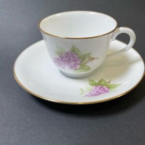 OKURA Japan Demi Cup & Saucer Made For Danbury Mint